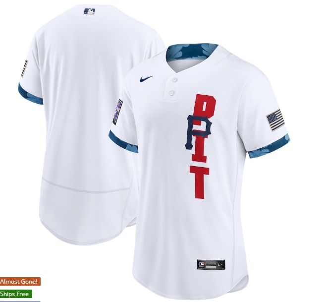 Cheap Men Pittsburgh Pirates Blank White 2021 All Star Elite Nike MLB Jersey